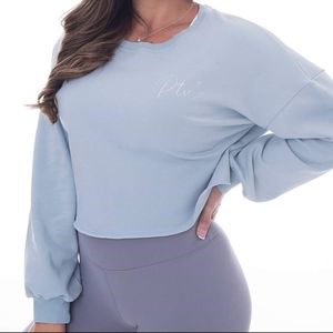 P'tula Lisa Crop Sweater in BABY BLUE